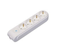 Колодка удлинителя 4-м с заземл. защ. шторки с выкл. N4310000 Makel pe658059 фото