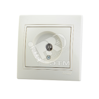 Розетка телевизионная оконечная TV СП Mira крем./крем. 701-0303-130 Lezard pe556171 фото