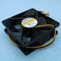 YDH8025C12 Вентилятор 12В 80х80x25 С, 2.16Вт, 3500 об/мин, 73.35м3/час, 35.05дБ, подшипник скольжения CycleSeal, выход датчика тахометра, тип вывода - провод с коннектором YCCFAN pe529293 фото