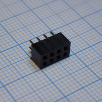 DS1026-05-2X4S8BV Разъем штыревой двухрядный, розетка прямая на плату 8 контактов 2х4, шаг 2.0мм CONNFLY pe359310 фото