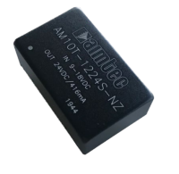 AM10T-2415SNZ DC/DC преобразователь 10 Вт  вход 18~36 В  выход 15 В  0.667 А  -40~85 °С , дерейтинг при 71 °С  изоляция 1500 VDC  MTBF:1000000 ч  КПД 87 % не более 330 мкФ   DIP24,   20x32x10.8 мм  14 pe465808 фото