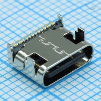 DS1144-07-16FS8BNR0 Разъем USB Type C розетка 16 контактов угловая на плату, монтаж SMT CONNFLY pe537232 фото