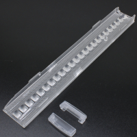 ASL280D43H24LED3070G Линейная линза на 24 светодиода 2835/3030, эфф.=%, диаграмма 30°x70°, 280x43мм ASAHI OPTICS pe1066896 фото