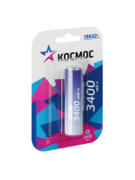Аккумулятор 18650 Li-ion 3400мА.ч без защиты (блист.1шт) КОСМОС KOC18650Li-ion34UBL1 Космос pe583057 фото