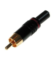 RP-227G-R-DW RCA штекер кабельный, разъем типа 