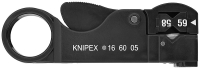 Стриппер для коаксиального кабеля, RG 58 / 59 / 62, длина 105 мм, SB KN-166005SB Knipex pe808595 фото