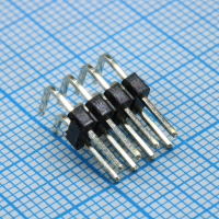 DS1022-2X4RF11-B Соединитель штыревой, вилка на плату двухрядная угловая 8pin(2x4), шаг 2.54мм CONNFLY pe523411 фото