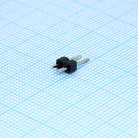 DS1021-1X2SF11-B Соединитель штыревой, вилка на плату однорядная прямая 2pin(1x2), шаг 2.54мм CONNFLY pe334740 фото