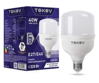 Лампа светодиодная 40Вт HP 4000К Е40/Е27 176-264В TKE-HP-E40/E27-40-4K TOKOV ELECTRIC pe575636 фото