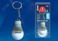 Фонарь-брелок -Яркая-, серии Стандарт. 1LED. 4*LR41 в/к. Пластик. Серый. ТМ . UL-00004092 Uniel pe818838 фото