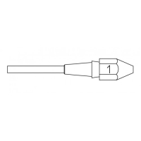 XDS 1 desoldering tip 1.4x2.5   L 10.5mm Weller pe826263 фото