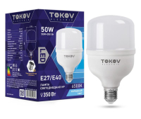 Лампа светодиодная 50Вт HP 6500К Е40/Е27 176-264В TKE-HP-E40/E27-50-6.5K TOKOV ELECTRIC pe575639 фото