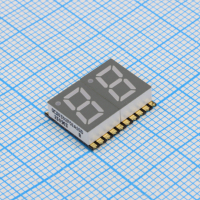 GCS0302FO1A1GD 2-х разрядный сегментный индикатор smd 7,62мм/оранжевый/610нм/75-185мкд/ОА HongLi pe528792 фото