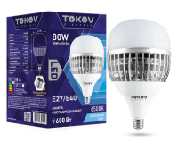 Лампа светодиодная 80Вт HP 6500К Е40/Е27 176-264В TKE-HP-E40/E27-80-6.5K TOKOV ELECTRIC pe575641 фото