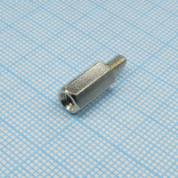 H-L1100-1700-5-03-1N1W Стойка латунная никелированная шестигранная М3 отверстие-винт, L= 11мм CONNFLY pe385691 фото
