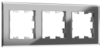 Рамка 3-м BRITE РУ-3-2-БрСе стекло сер. BR-M32-G-K03 IEK pe586651 фото