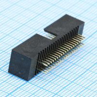 DS1064-16-40V8BB-3A Вилка на плату 40 контактов (2х20) шаг 1.27мм между рядами 2.54мм CONNFLY pe391067 фото