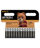 Элемент питания алкалиновый AAA/LR03 (блист. 12шт) Professional 5052006 Opticell pe680092 фото