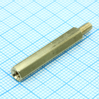 PCHSN-27 Стойка для печатной платы, шестигранная латунная M3 27мм, отверстие-винт KLS pe385692 фото