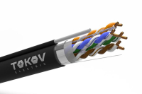 Кабель витая пара F/UTP 4х2х24AWG(0.51мм) + тросс кат.5E PE TOKOV PRO Fluke tested (м) TOKOV ELECTRIC TKP-C05-F42-5E-305-ODC TOKOV ELECTRIC pe1067421 фото