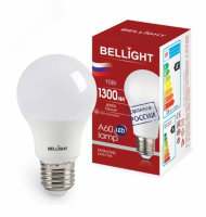 Лампа светодиодная LED A60 220V/15W/E27 1300Lm 4000К 88297794 Bellight pe1057438 фото