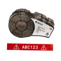 brd142795 M21-500-595-RD лента 12.7 мм/6.4 м, винил, белый на красном BRADY pe943006 фото