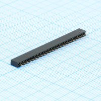 DS1026-01-1X25S8BV Гнездо на плату 1x25 конт., шаг 2.00мм, высота 4.3мм, позолоч. CONNFLY pe412833 фото