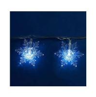 Гирлянда светодиодная -Снежинки-1- ULD-S0700-050/DTA WHITE IP20 SNOWFLAKES-1 с контроллером 50LED (дл.7м) Uniel 7930 Uniel pe819617 фото
