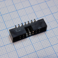 DS1014-14SF1B-B IDC2 разъем, вилка на плату прямая двухрядная 14pin(2x7)., шаг 2.00мм CONNFLY pe336034 фото