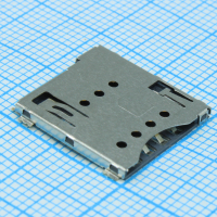 SIM7100-6-1-15-00-A Разъем микро SIM карты 6 контактов шаг 1.27мм угловой SMD лента на катушке GCT pe551586 фото