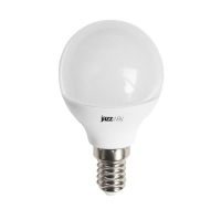 Лампа светодиодная PLED-LX 8Вт G45 шар 4000К нейтр. бел. E14 5025295 Jazzway pe661411 фото