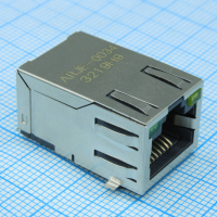 ARJE-0034 Разъем RJ-45 RCP 8 контактов шаг 1.02мм угловой SMD 12 терминалов 1 порт лента на катушке ABRACON pe551331 фото