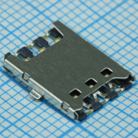 SIM8050-6-0-14-01-A Разъем нано SIM карты 6 контактов шаг 1.45мм SMD без переключателя GCT pe551587 фото