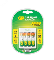 Устройство зарядное Е411 с 4 аккумуляторами АА2100 372 GP Batteries pe818851 фото