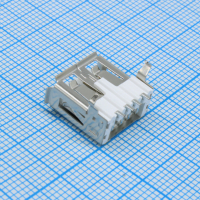 DS1095-WNM0 Разъем USB A розетка угловая на плату, белый изолятор, монтаж SMT CONNFLY pe523172 фото