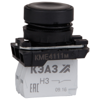 Кнопка управления КМЕ4111м 1но+1нз IP40 цилиндр черн. 248240 КЭАЗ pe663205 фото