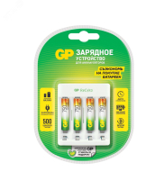Устройство зарядное Е411 с 4 аккумуляторами ААА750 374 GP Batteries pe818854 фото