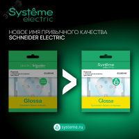 Розетка 1-м СП Glossa 16А IP20 250В без заземл. механизм платина SE GSL001241 Systeme Electric pe687527 фото