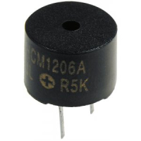 HCM1206A Звукоизлучатель электромагнитный, +6V d=12mm  30 мА, 85 дБ, 2.3 кГц, h=9.5 мм JL World pe325799 фото