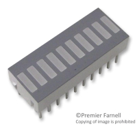 HDSP-4840 Индикатор шкальный 10-сегментный/желтый/585нм/1,9мкд Broadcom pe200618 фото