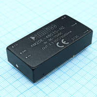 AM20E-4803S-NZ DC/DC, 20Вт, вход 36…75В, выход 3.3В/5А, изоляция 1500В DC, КПД 86%, максимальная емкостная нагрузка не более 10000мкФ, вход On/Off, 2x1