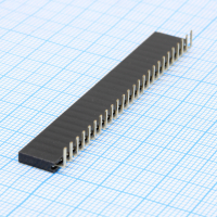DS1024-1X25R2 Гнездо на плату угловое 1x25 конт., шаг 2.54 мм., длина 8.5мм CONNFLY pe391338 фото
