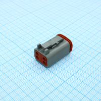 DT06-4S DT Series Contact Size 16 4 Way Gray Plug TE Connectivity pe503212 фото