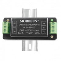 URB2412LD-50WR3 Преобразователь DC/DC 50 Вт, вход 24(9-36) VDC, выход 12 VDC, 4,167 A, DIP на плату MORNSUN pe1016750 фото
