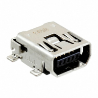 1734328-1 Разъем Mini USB тип AB, USB 2.0, розетка, 5 вывод(-ов), Поверхностный Монтаж (SMD), Прямой Угол TE Connectivity pe333231 фото