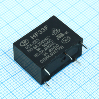 HF33F/024-ZS3 Сверхминиатюрное силовое реле серия HF33F SPDT (одна контактная группа-два направления) катушка 24В HONGFA pe482223 фото