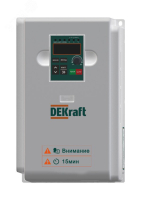 Преобразователь частоты DEKV060-5.5/7.5кВт 3 фазы 380В с торм. модулем DEKV060G5R5P7R5T4B DEKraft pe845743 фото