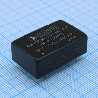 AM10TW-2415S-NZ DC/DC преобразователь 10 Вт  вход 9~36 В  выход 15 В  0.667 А  -40~85 °С , дерейтинг при 71 °С  изоляция 1500 VDC  MTBF:1000000 ч  КПД 87 % не более 330 мкФ   DIP24,   20x32x10.8 мм  1 pe424368 фото