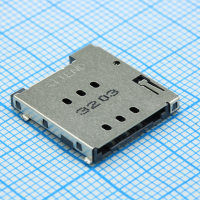 115U-A101 Держатель нано SIM карты 6 контактов SMT без лотка артикул 115U-T001 Attend pe437170 фото