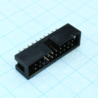 DS1013-20SSiB1-B-0 IDC разъем, вилка на плату прямая двухрядная 20pin(2x10)., шаг 2.54мм CONNFLY pe318130 фото